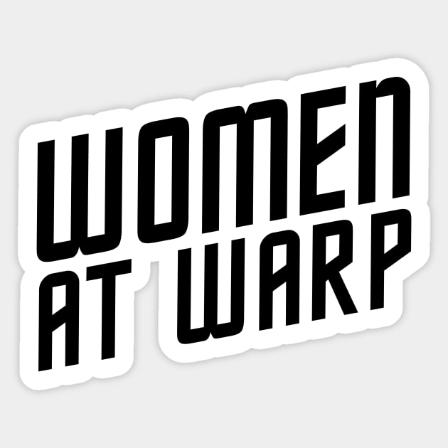Women at Warp - Simple Logo Sticker by Women at Warp - A Star Trek Podcast